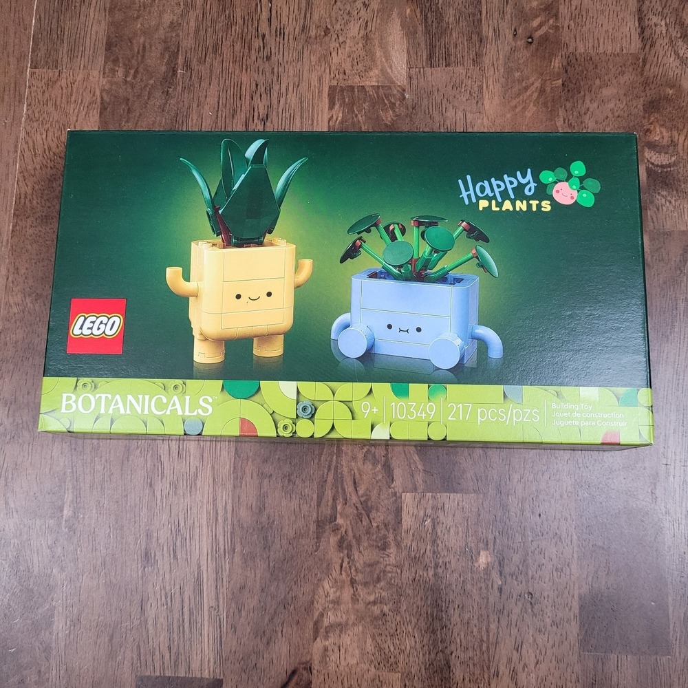 LEGO Botanicals Happy Plants Building Toy Set #10349 NIB Sealed